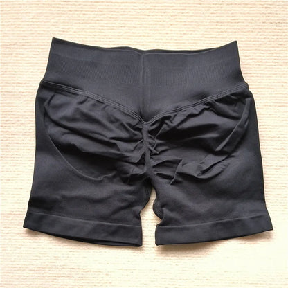 Sexy Seamless Scrunch Butt Biker Shorts for Athletic Yoga and High-Impact Workouts