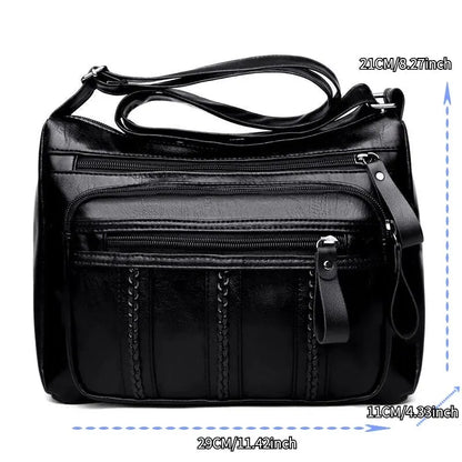 Lightweight Multi-Pocket Shoulder Bag With Clean Girl Vibes For Elegant Everyday Style