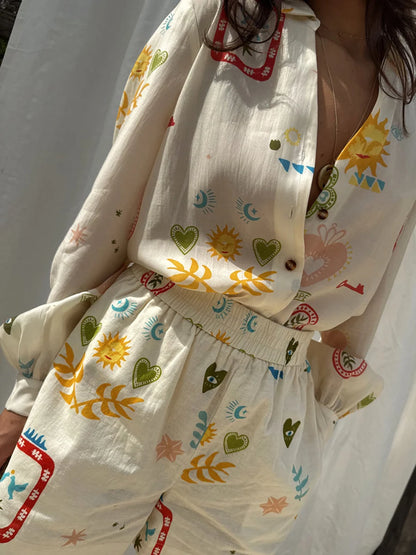 Sexy Retro Summer Outfit With Floral Print And Y2K Vibes For Club Nights