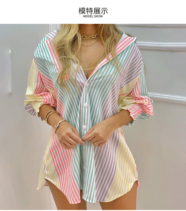 Lightweight Cardigan Style Shirt Dress For Spring Outfits Aesthetic And Summer Vibes