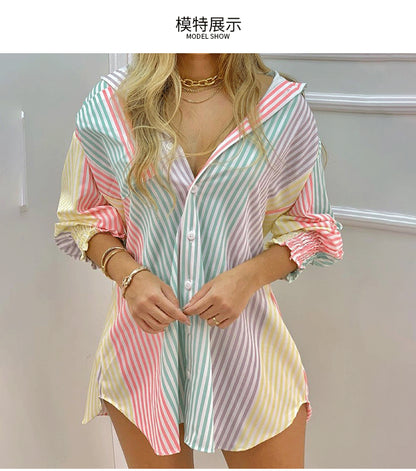 Lightweight Cardigan Style Shirt Dress For Spring Outfits Aesthetic And Summer Vibes