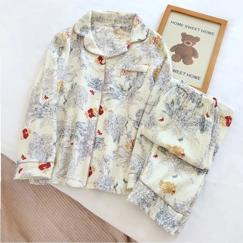 100% Cotton Women's Sleepwear in Artistic Print