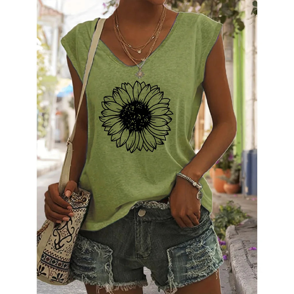 Summer Style Women's T-shirt Summer Tops