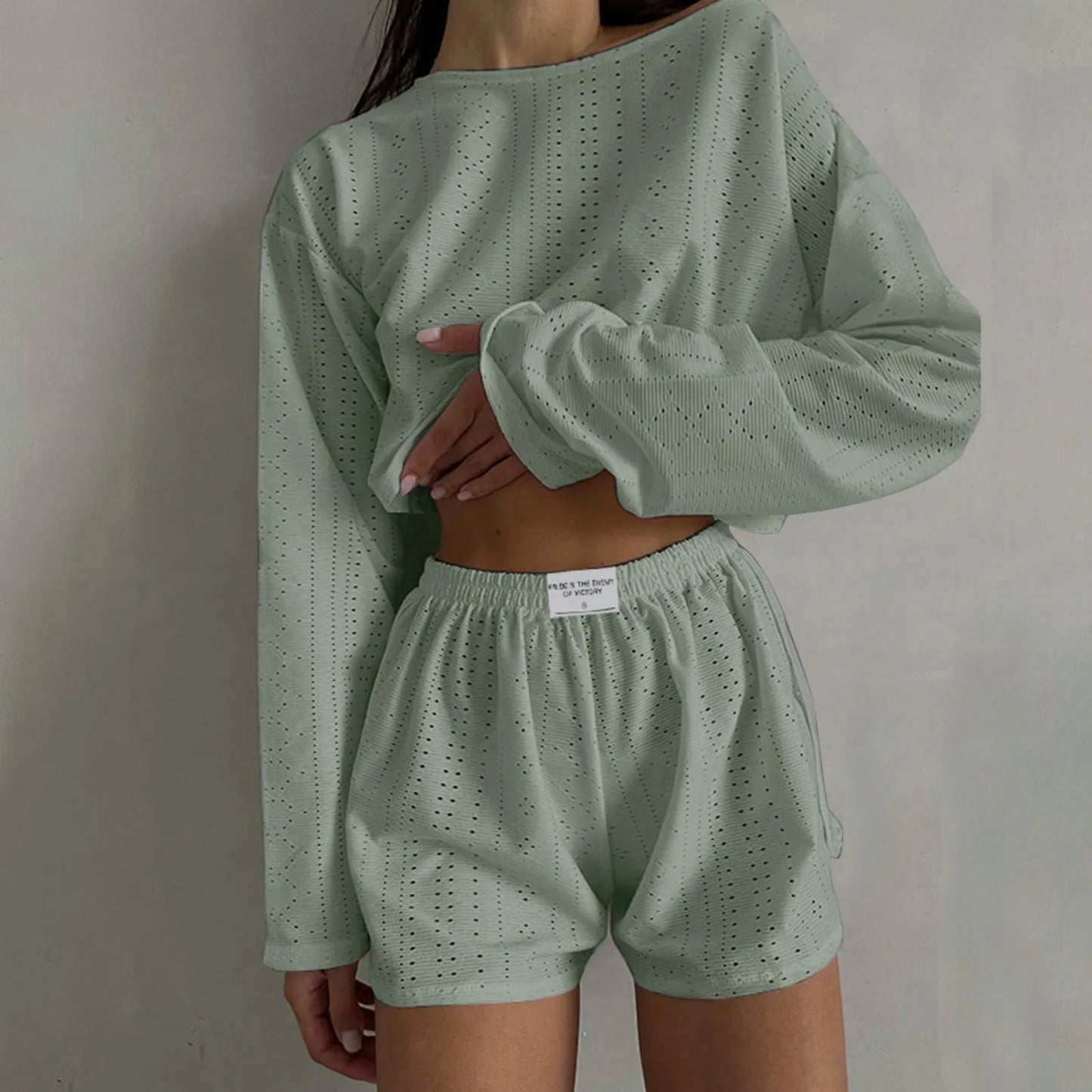 Summer Outfit Set Featuring O Neck Shirt And Casual Shorts For Beach Days