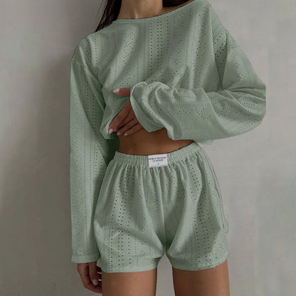 Summer Outfit Set Featuring O Neck Shirt And Casual Shorts For Beach Days