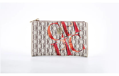 Retro Cartoon Print Long Wallet With Classic Style and Fashionably Simple Large Capacity Design