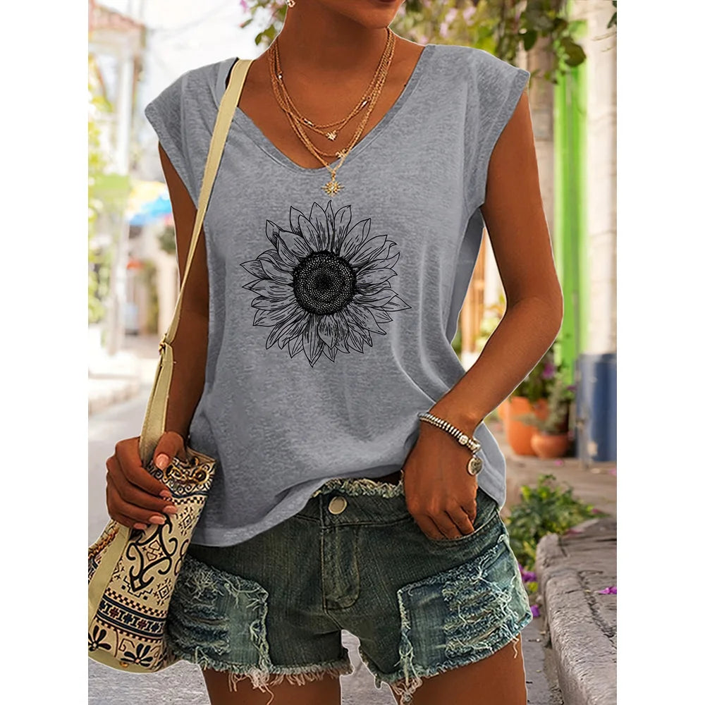 Summer Style Women's T-shirt Summer Tops