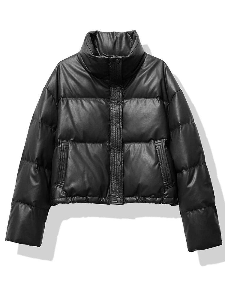 Short Winter Coat With Thick Padding And Relaxed Fit For Casual Outfits