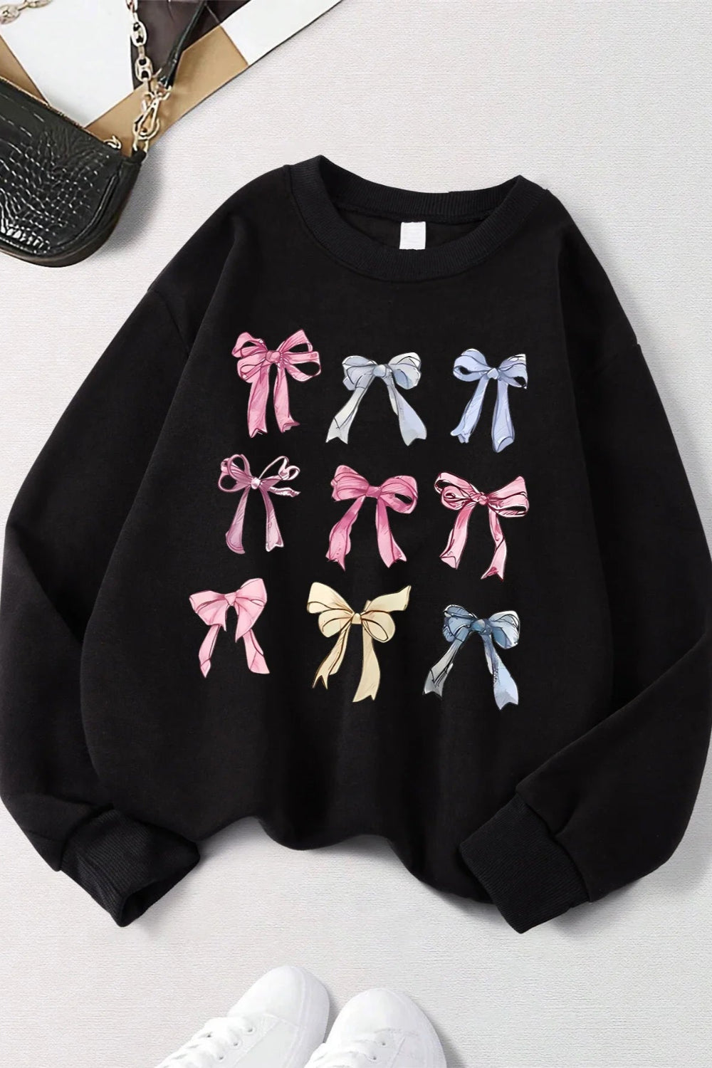 Street Style Sweatshirt Fall Outfit With Retro Leopard Print For Casual Looks