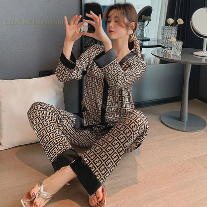 Stylish Home-Wear Pajama Ensemble for Women