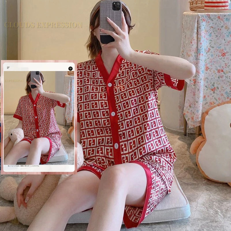 Stylish Home-Wear Pajama Ensemble for Women