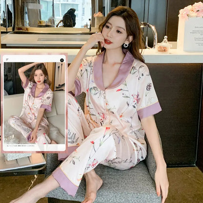 Stylish Home-Wear Pajama Ensemble for Women