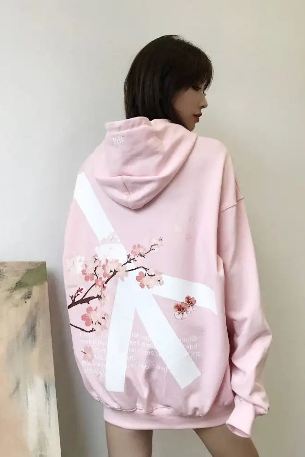 Trendy Oversized Hoodie Outfit Ideas Gothic Y2k Sweatshirt With Letter Graphic Style