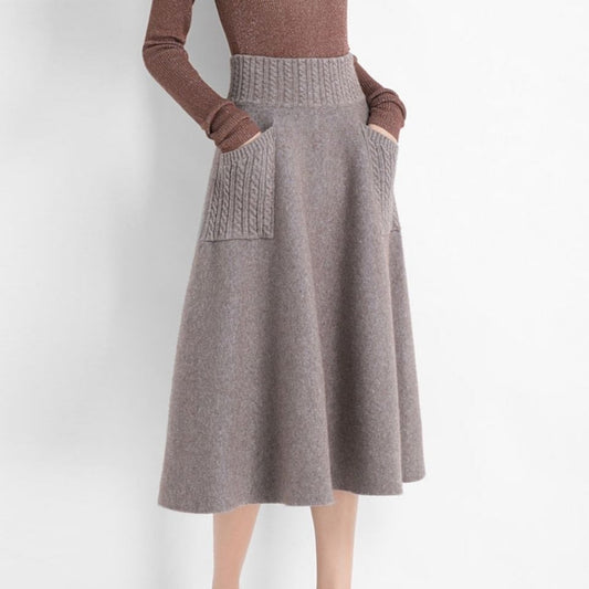 Quiet Luxury: Cashmere Dress-Skirt Duo