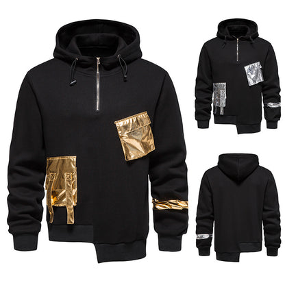 Dark Elegance Aesthetic Embroidered Hoodie