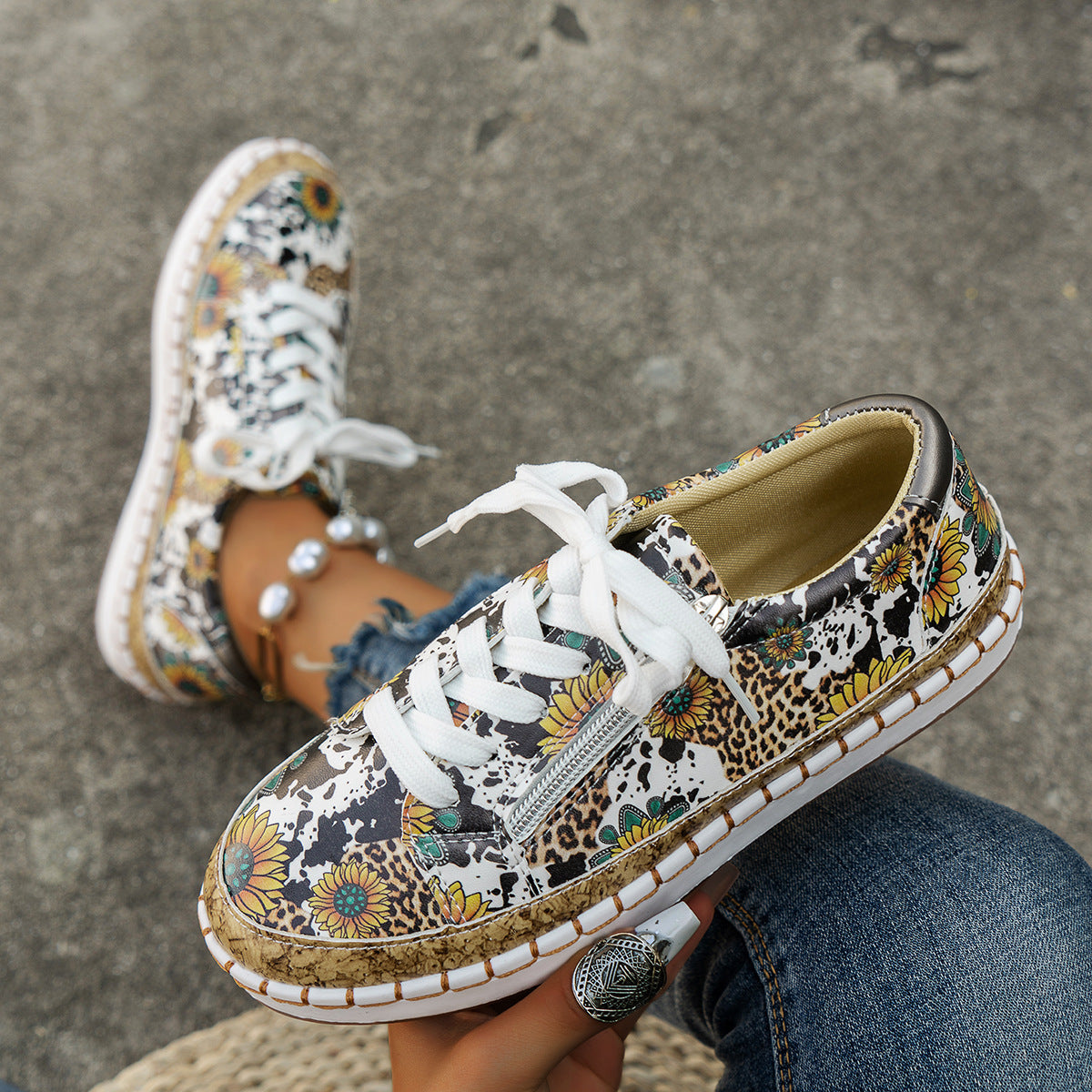 Retro Reflection Jelly Flats