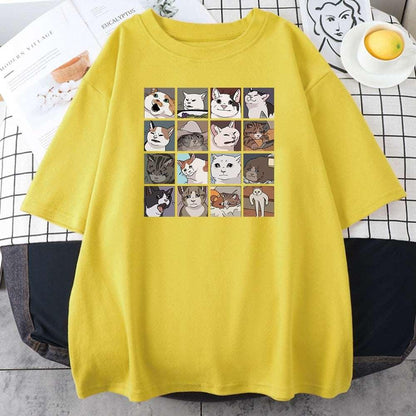 Animal Dog Cat Print T Shirts
