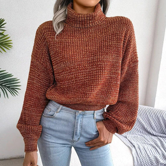 Autumn Aura Turtleneck Knit Sweater - itsshirty