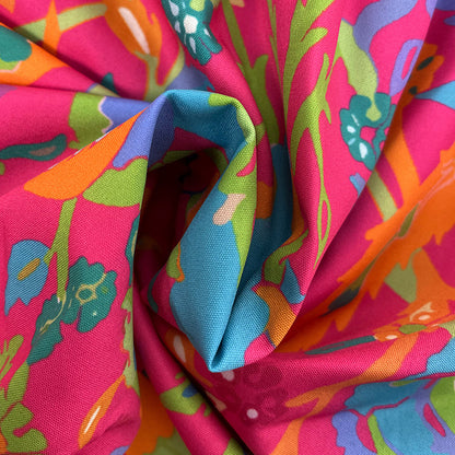 Womens Plus Patchwork Floral Print Drawstring Waist Maxi Skirt