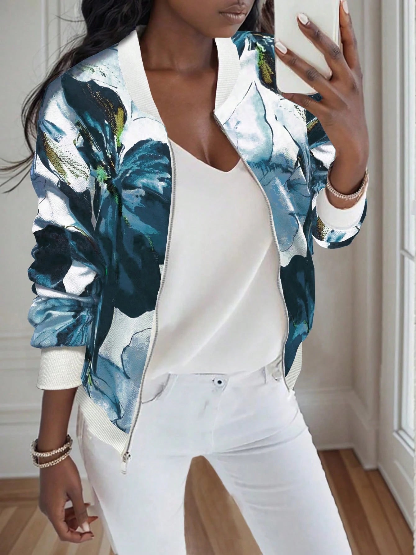Bold Autumn: Fashionable Sassy Print Jacket