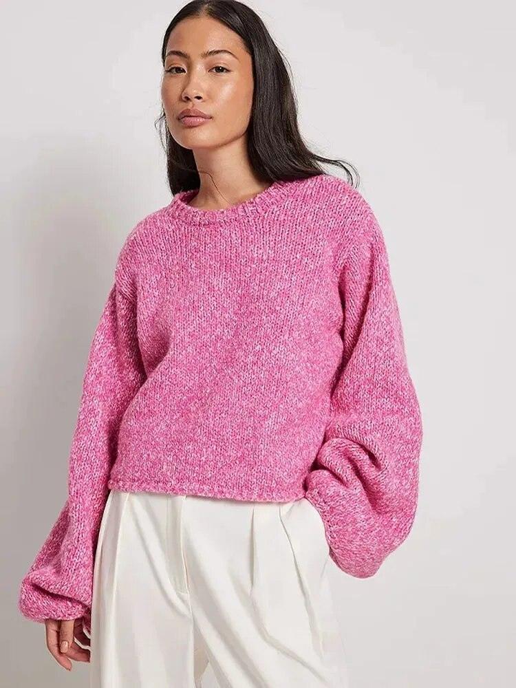 Back Cut Out Chic Crop Pullover - itsshirty