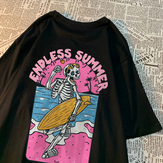 Skeleton Love Matching Couple T-Shirts – 100% Cotton Comfort