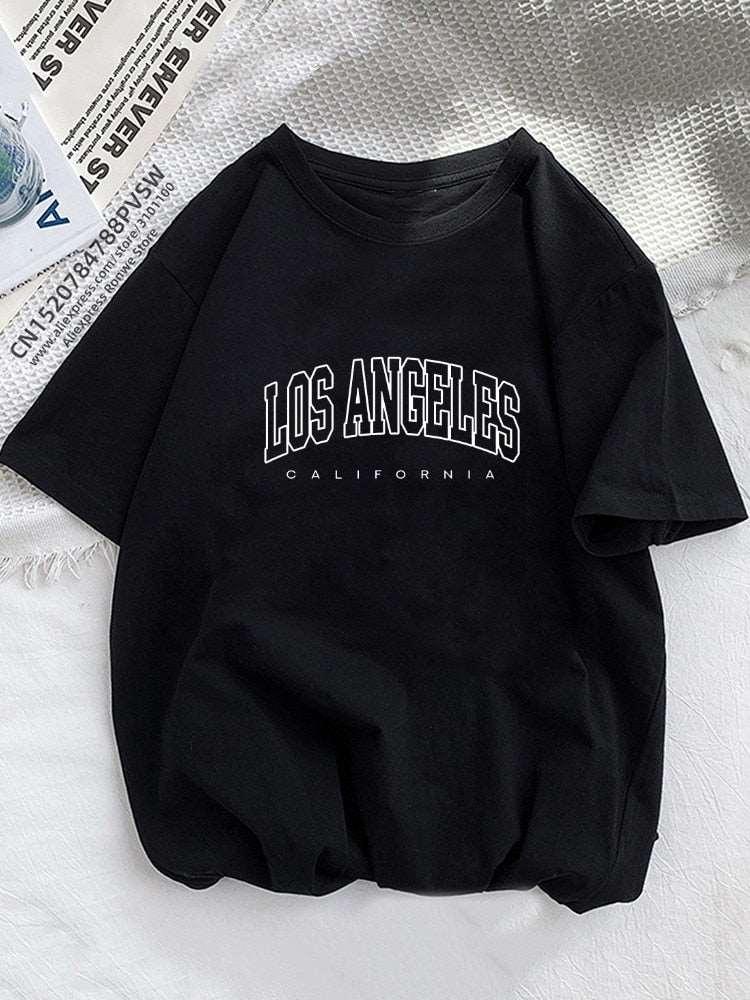 California West Coast Graphic Printed T-Shirt for Women