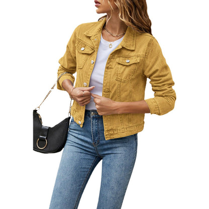 Casual Slim Jean Jacket for Women - itsshirty