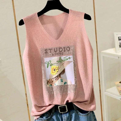 Chic Bright Silk Tank Top