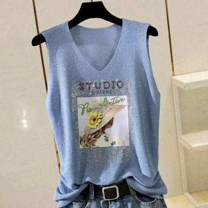 Chic Bright Silk Tank Top