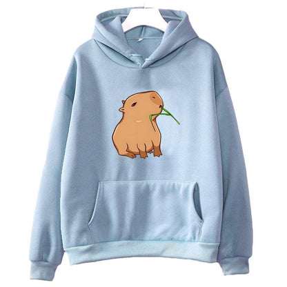 Cute and Comfy Women's Hoodie with Funny Capybara Print