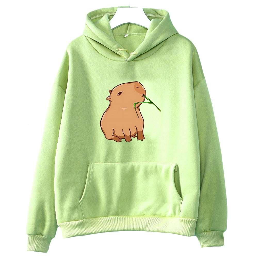 Cute and Comfy Women's Hoodie with Funny Capybara Print