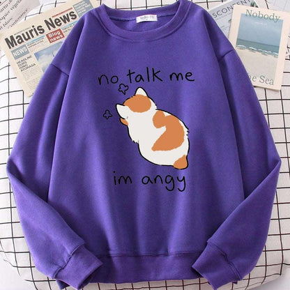 Cute Cat Print Women Sweatshirt