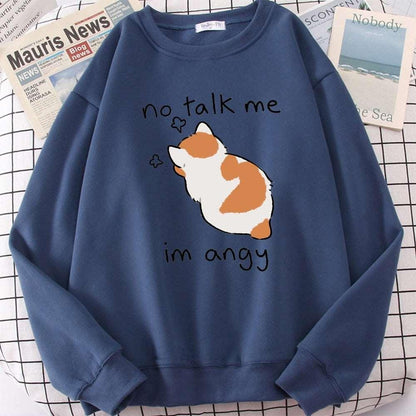 Cute Cat Print Women Sweatshirt