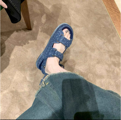 Breezy Chic Womens Flat Sports Sandals