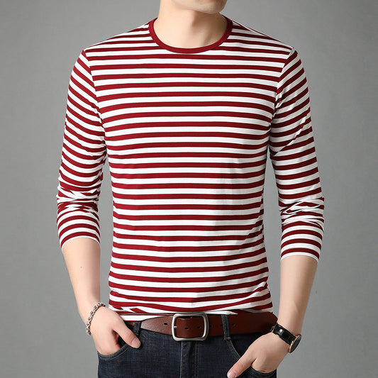 Urban Nostalgia: Spring Striped Sweatshirt