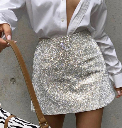 Majestic Mauve Silk Skirt