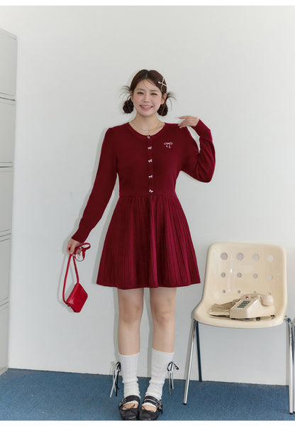 Autumn Holiday: Slim Fit Knitted Party Dress