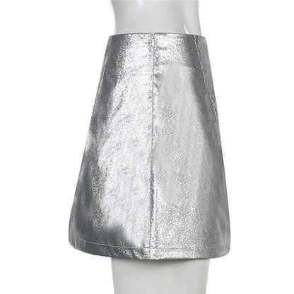 Majestic Mauve Silk Skirt