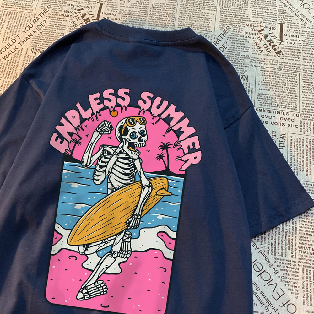 Skeleton Love Matching Couple T-Shirts – 100% Cotton Comfort