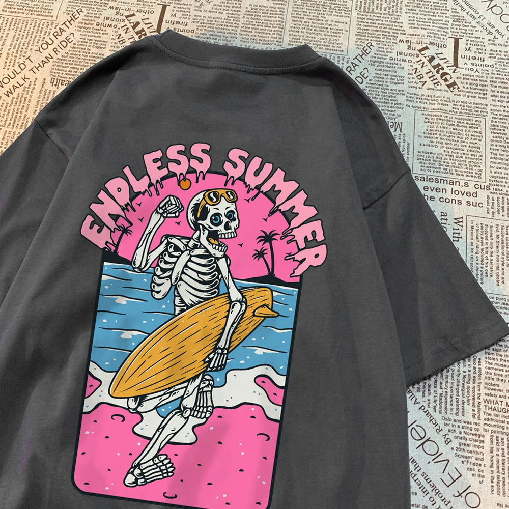 Skeleton Love Matching Couple T-Shirts – 100% Cotton Comfort