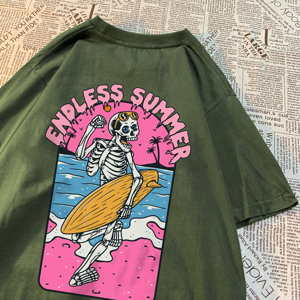 Skeleton Love Matching Couple T-Shirts – 100% Cotton Comfort