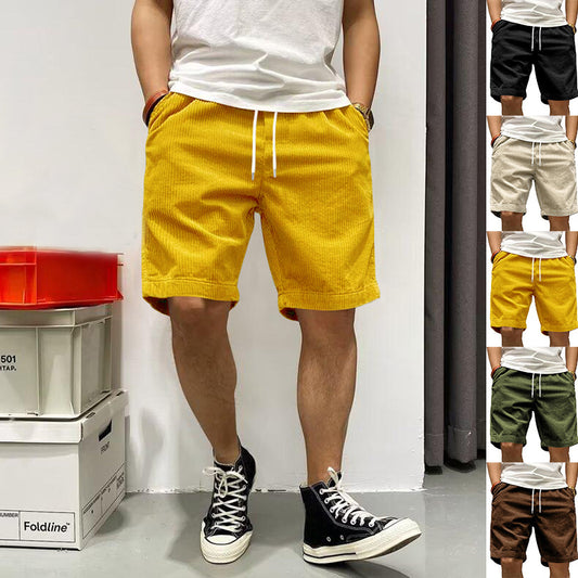 Casual Corduroy Cargo Shorts