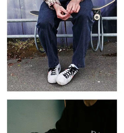 Hip Hop Style Washed Wide Leg Jeans With Harajuku Gothic Edge And Streetwear Appeal