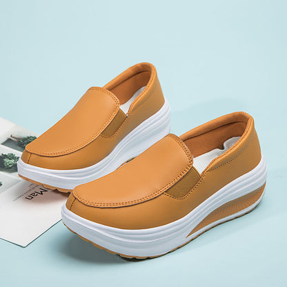 Sculpted Height: Hidden Heel Sneakers