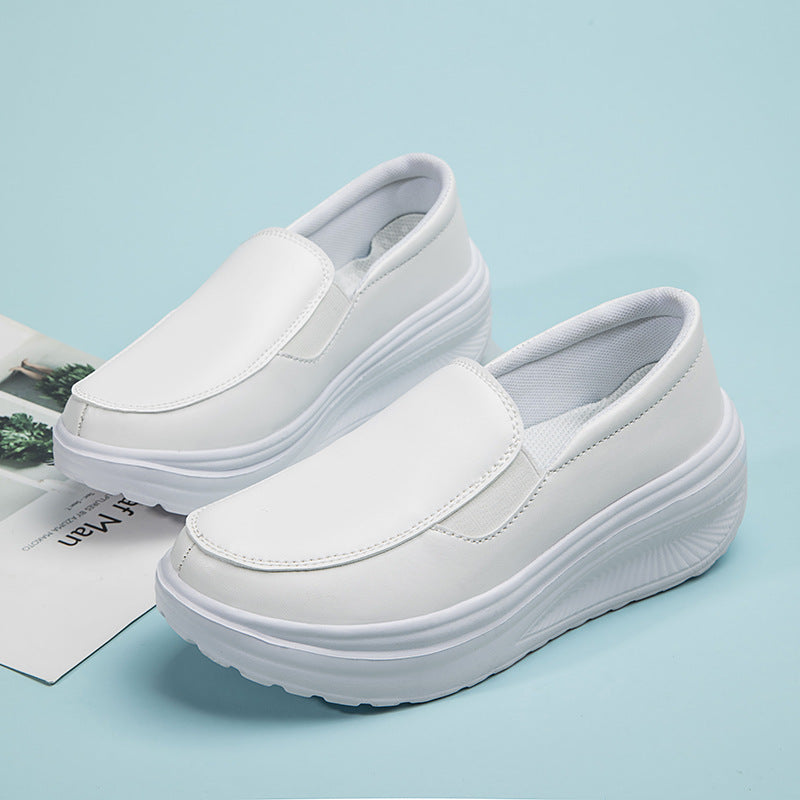 Sculpted Height: Hidden Heel Sneakers