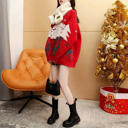 Festive Red Christmas Cozy Sweater - itsshirty