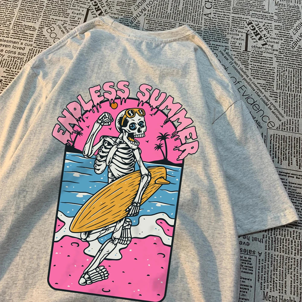 Skeleton Love Matching Couple T-Shirts – 100% Cotton Comfort