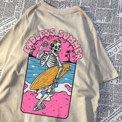 Skeleton Love Matching Couple T-Shirts – 100% Cotton Comfort