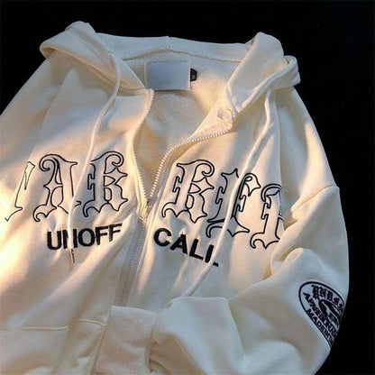 Letter Print Casual Hooded Sweatshirts
